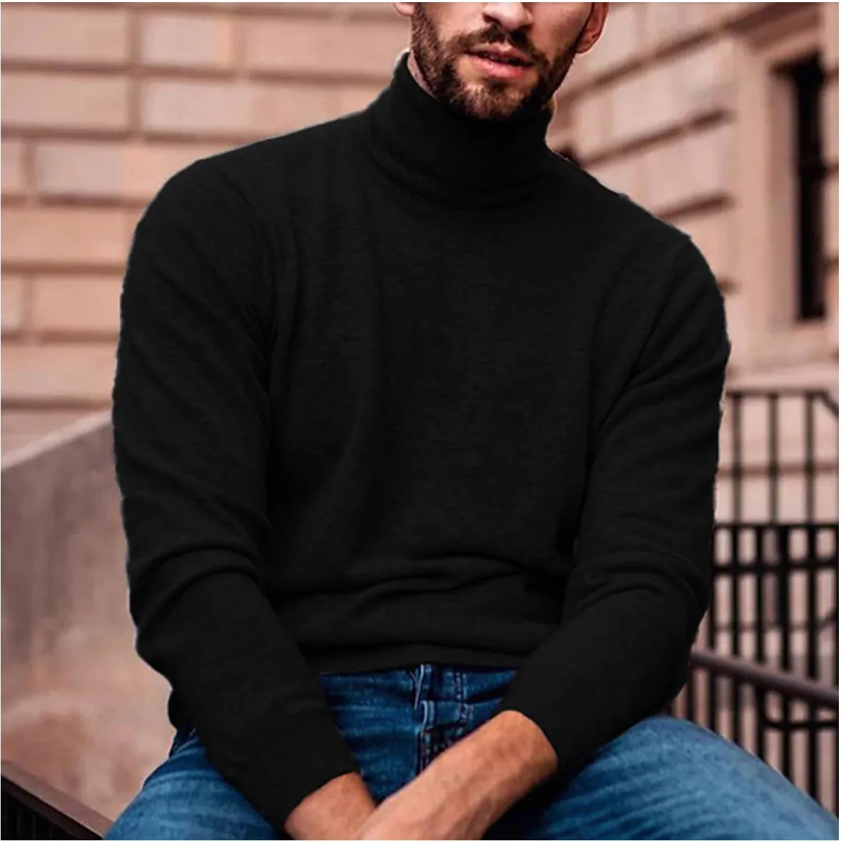 Nico | Stylish Men's Turtleneck Sweater for Fall/Winter