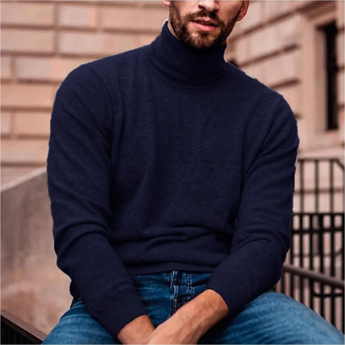 Nico | Stylish Men's Turtleneck Sweater for Fall/Winter