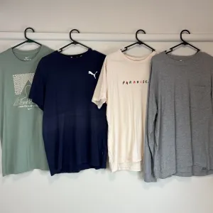 Nike Puma Cotton On Uniqlo Mens T-Shirt Bundle Size Medium (4-Shirts)
