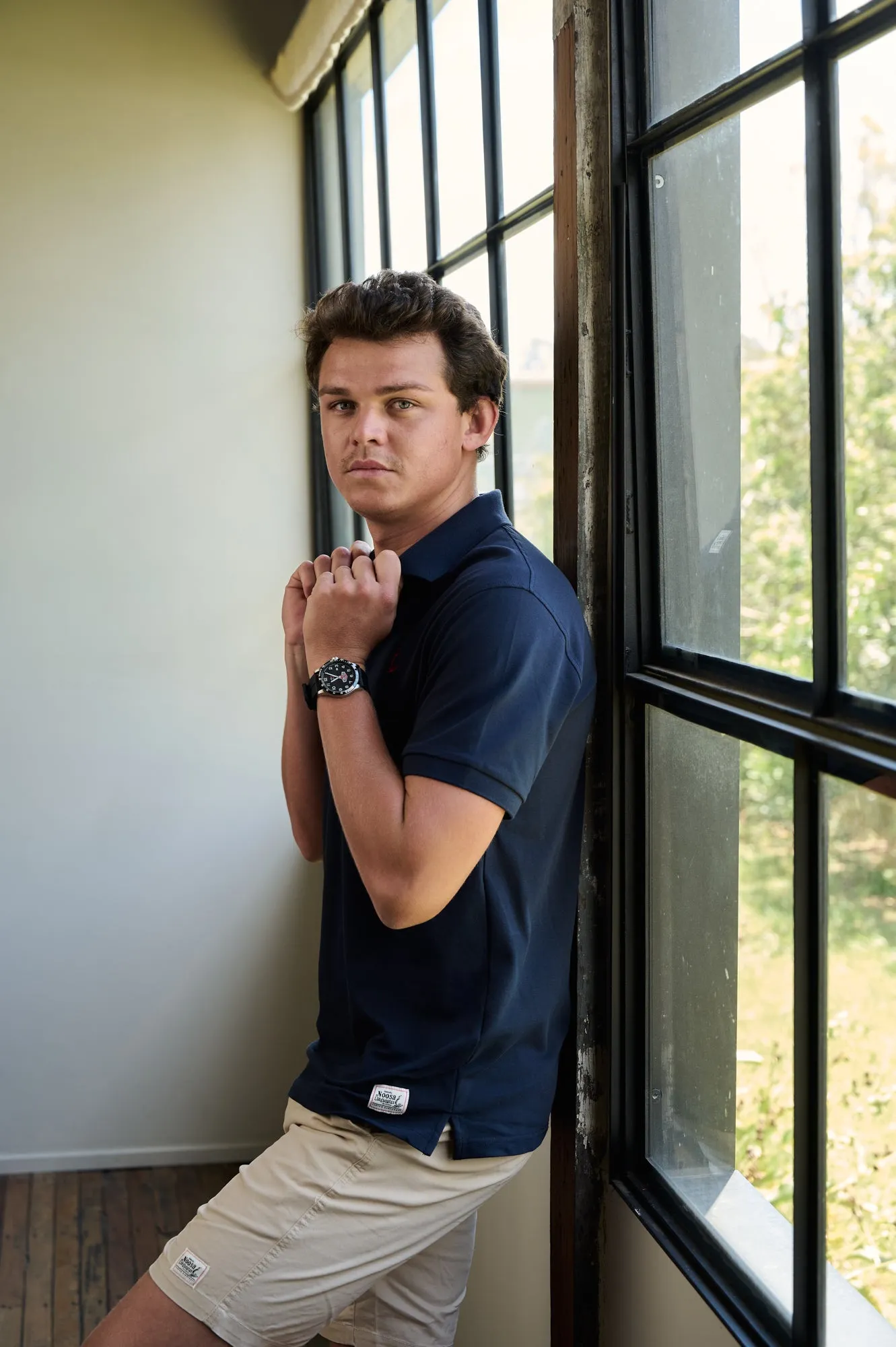 NL Embroidered Polo Navy