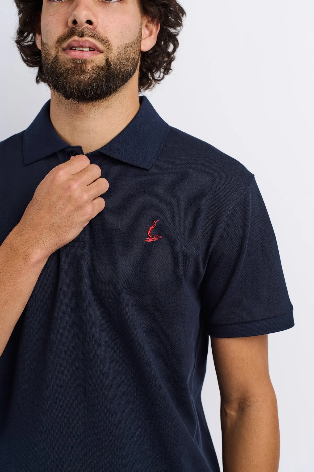 NL Embroidered Polo Navy