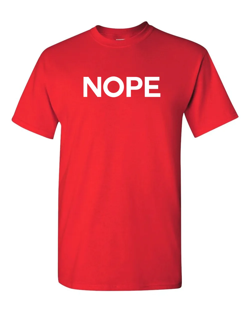 Nope Funny Grumpy Sarcastic Sarcasm Bad Attitude for Dad Man unisex T-Shirt