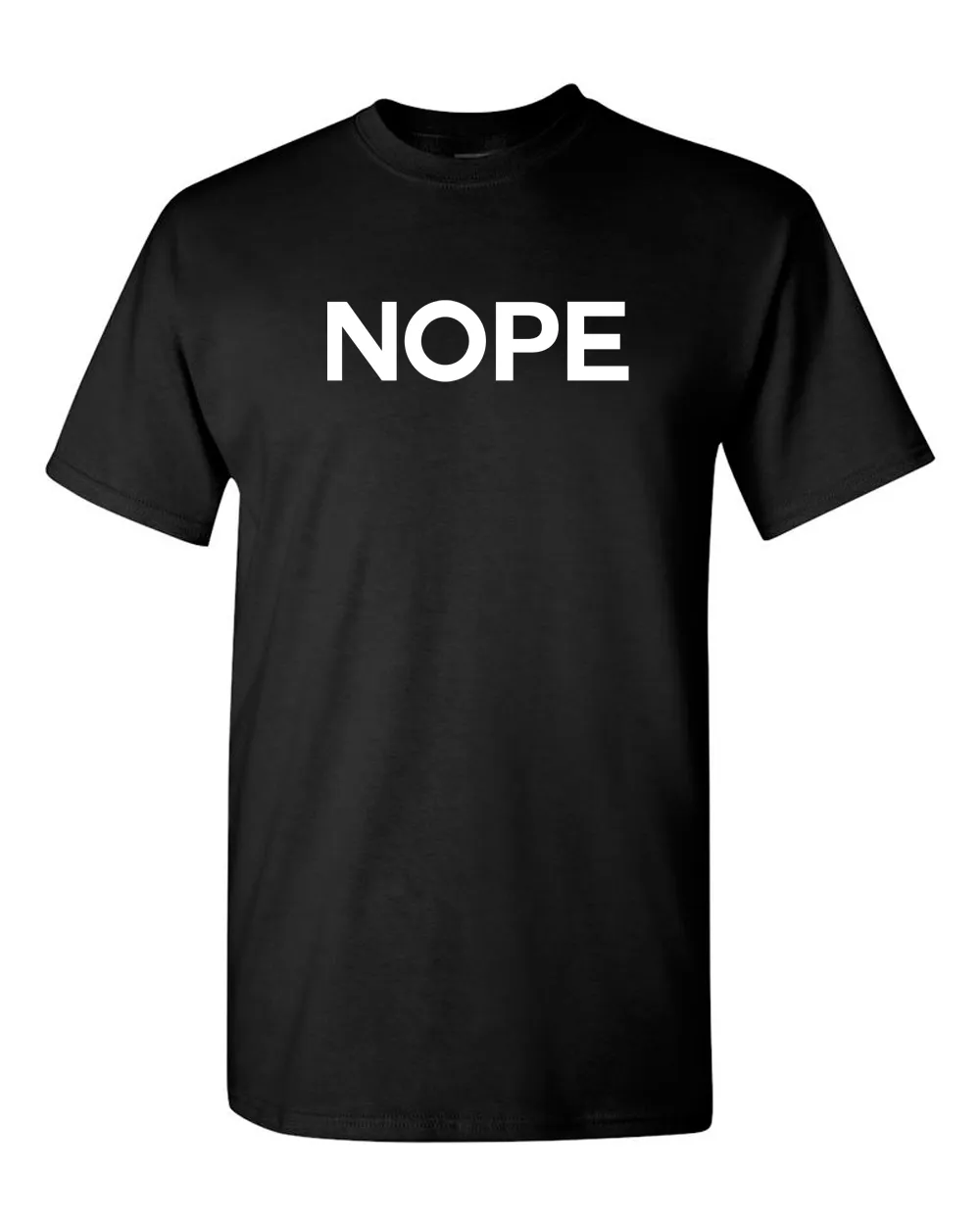 Nope Funny Grumpy Sarcastic Sarcasm Bad Attitude for Dad Man unisex T-Shirt