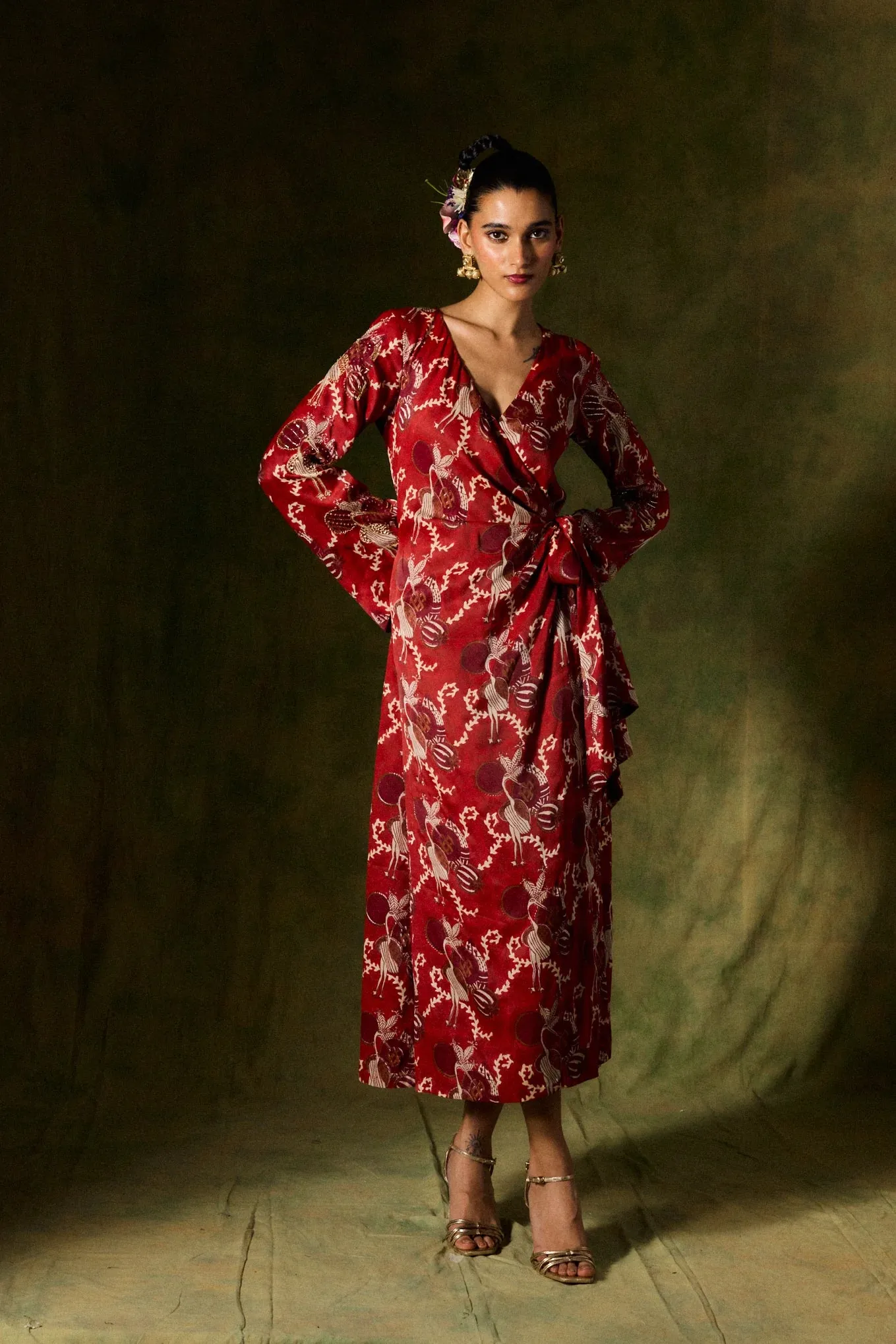 Noura | Silk Wrap Dress