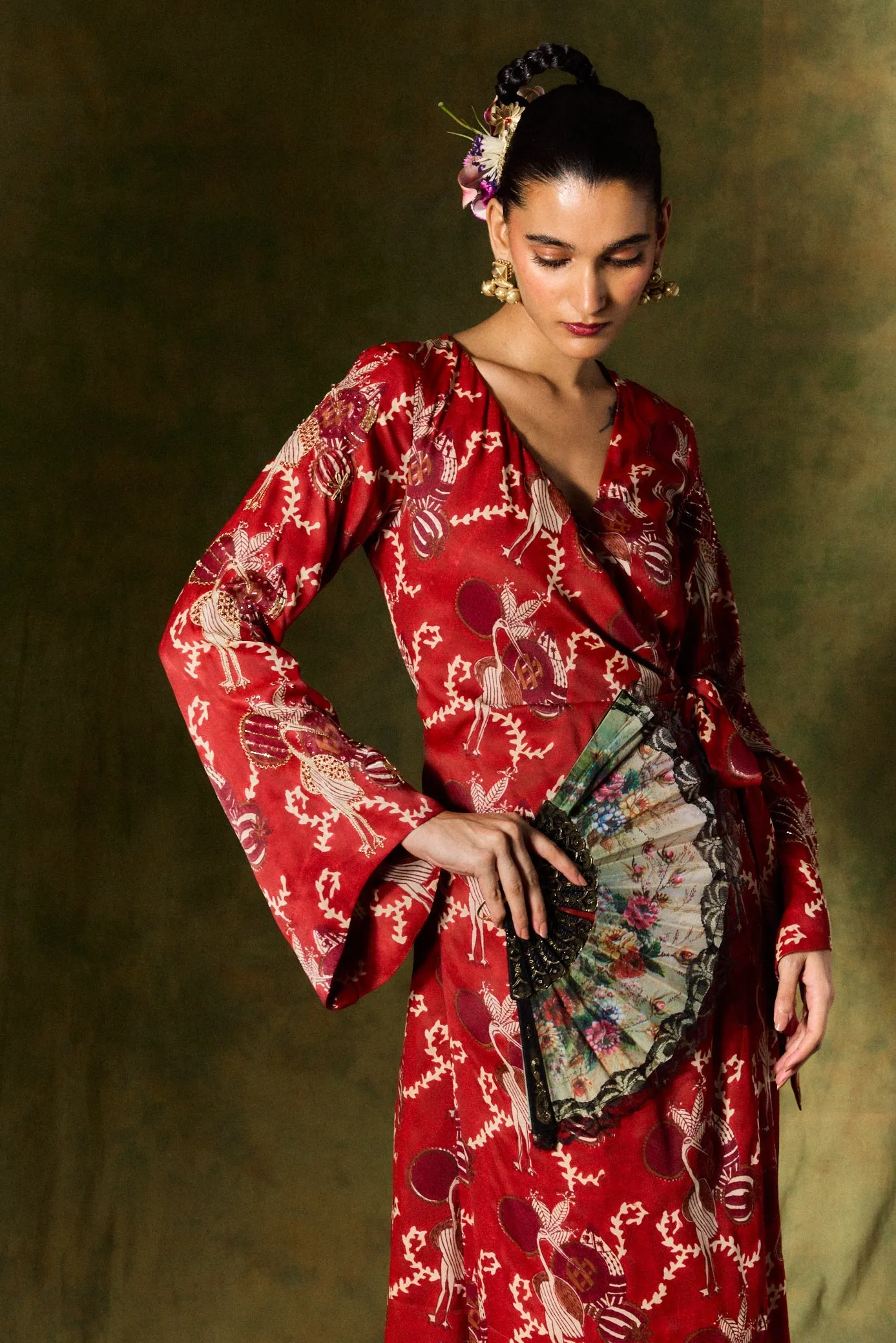 Noura | Silk Wrap Dress