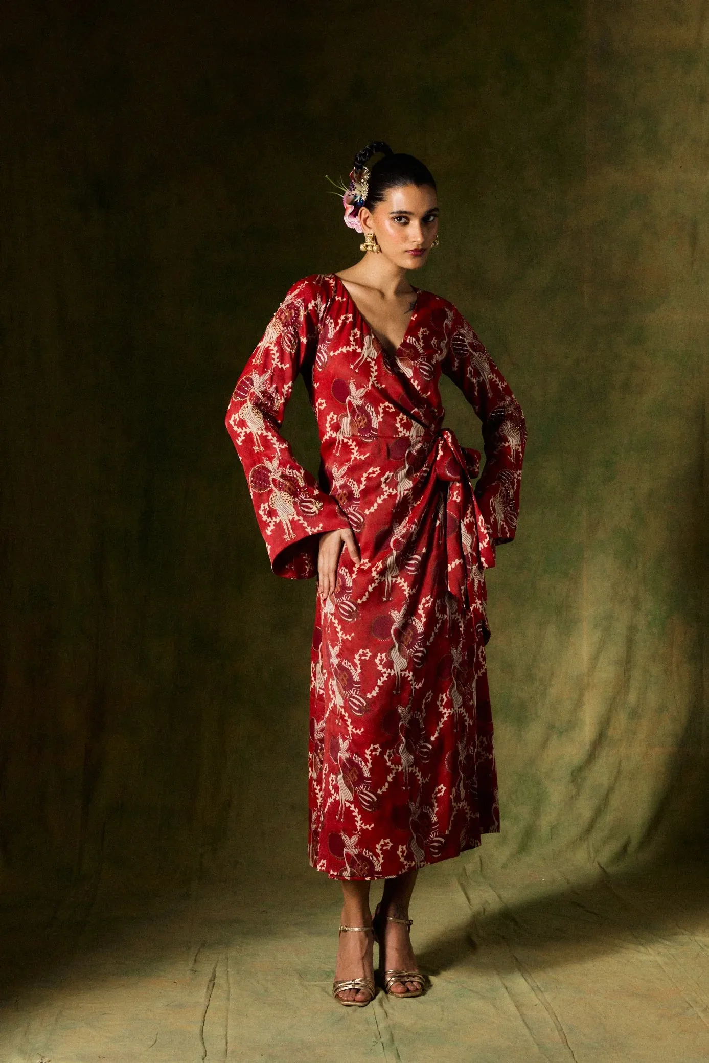 Noura | Silk Wrap Dress