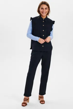 Numph Wolly Vest in Dark Sapphire NUWOLLY