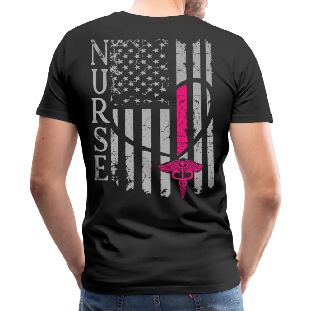 Nurse Flag Men's Premium T-Shirt (CK1213)