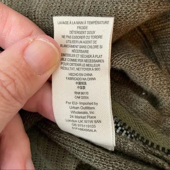NWOT Free People Military Green Highway Vest Jacket size S