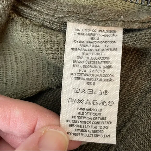NWOT Free People Military Green Highway Vest Jacket size S