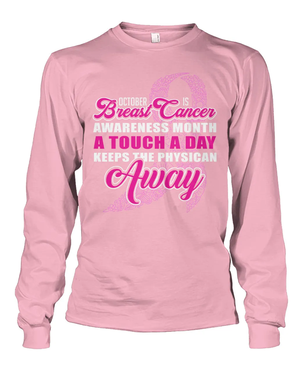 October Breast Cancer Awareness Month Shirts and Long Sleeves