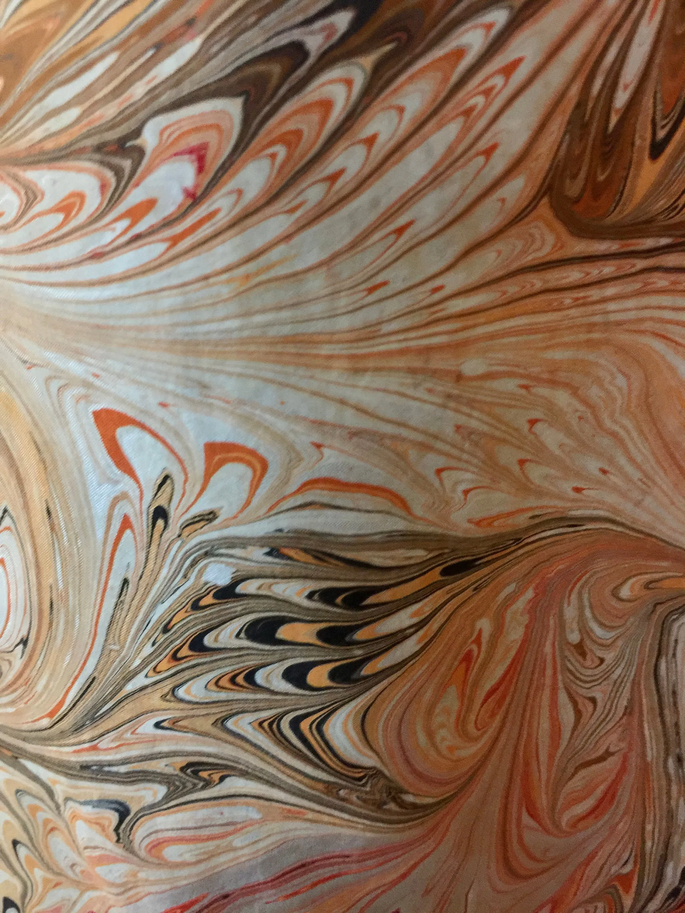 October Scene.   Habotai Silk 14x72”