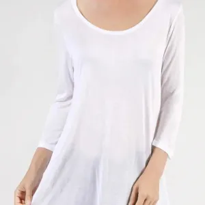 Off-White Semi-Sheer Layering Tunic