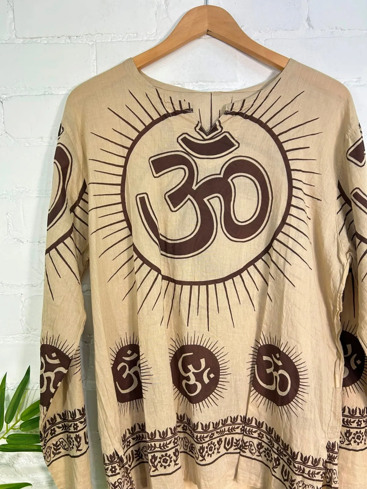 Ohm Print Long Sleeve Top