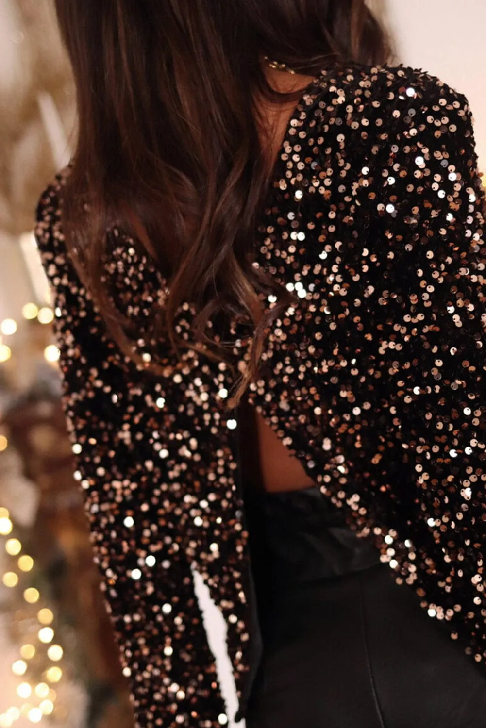 Open Back Sequin Top