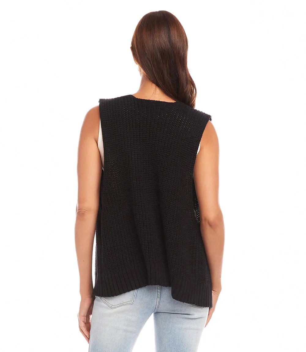 Open Sweater Vest
