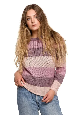 Opulent Colour-Block Knit Sweater