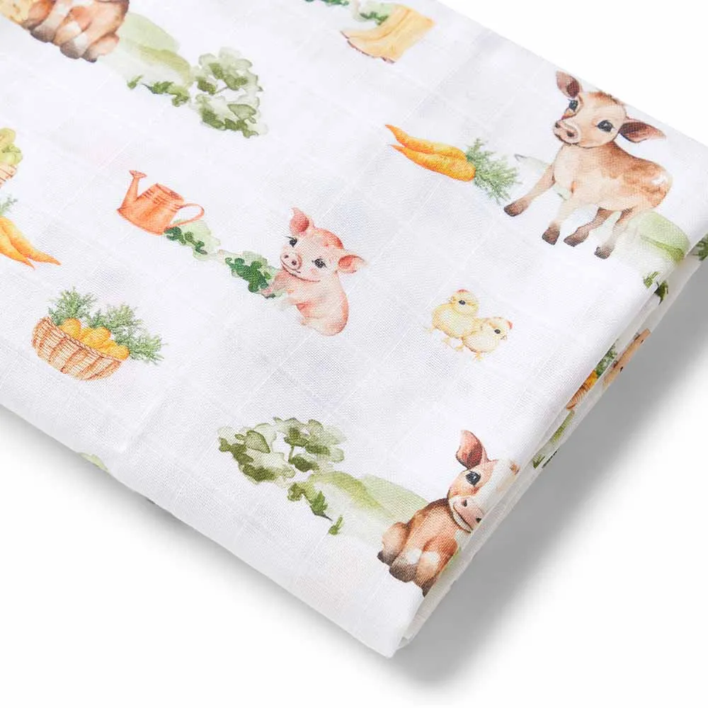 Organic 100% Cotton Muslin Wraps (8 designs)