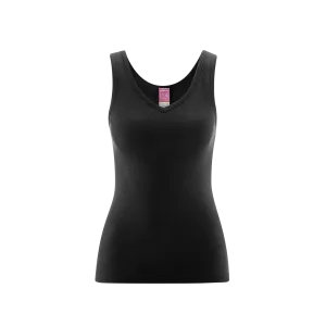 Organic Cotton V-neck Vest: Womens