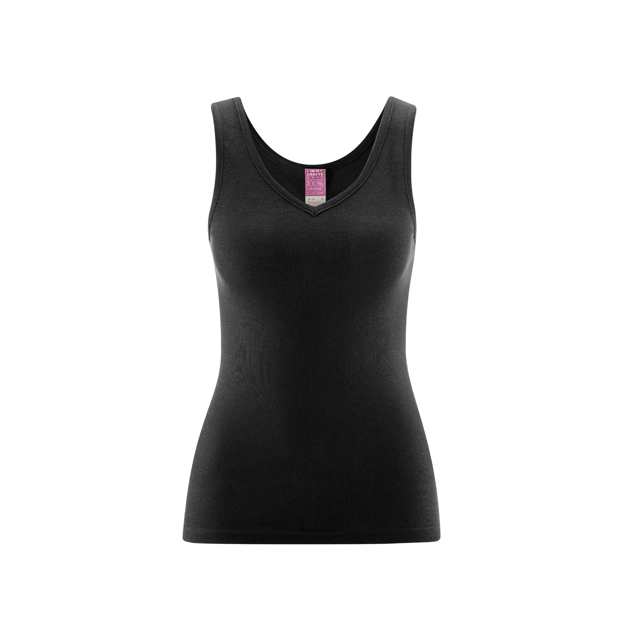 Organic Cotton V-neck Vest: Womens