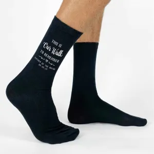 Our Walk to Remember - Father of the Bride Socks