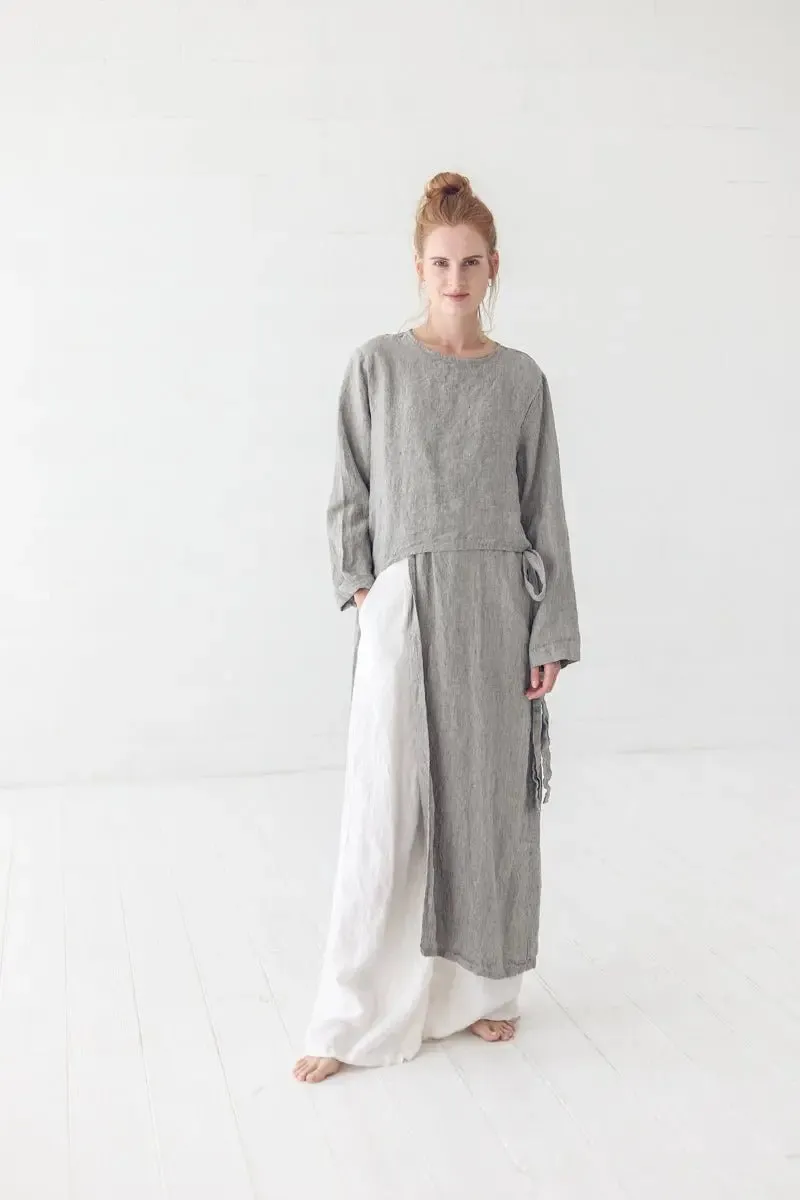 Oversized Linen Tunic Shirt
