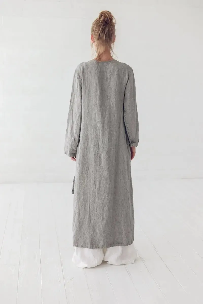 Oversized Linen Tunic Shirt