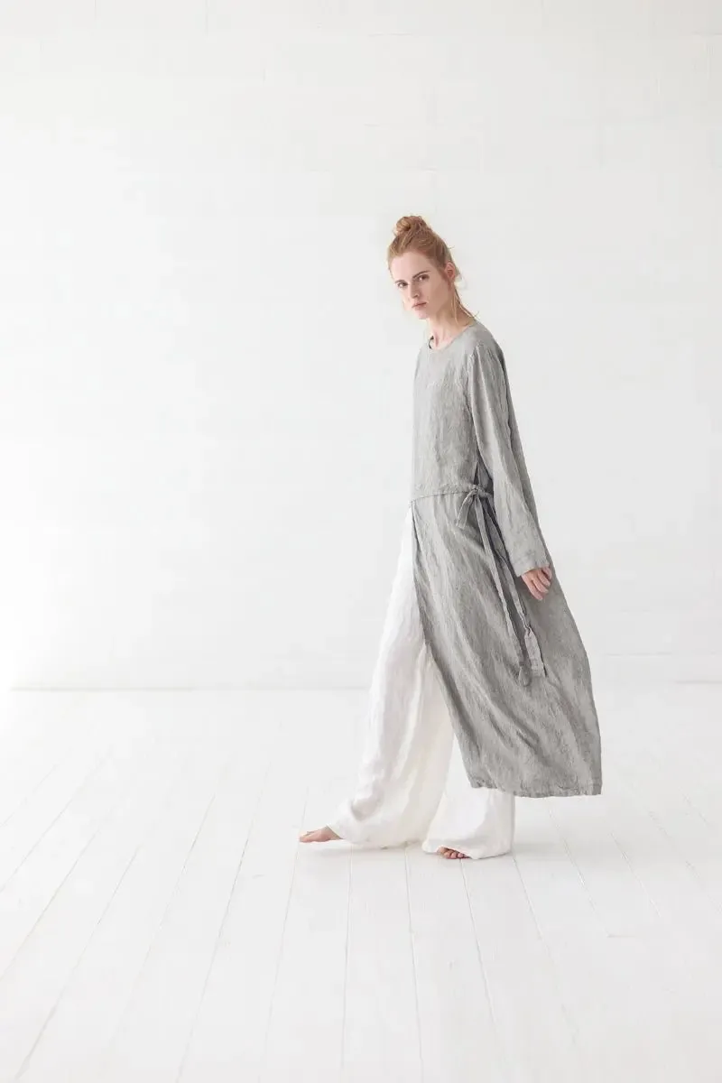 Oversized Linen Tunic Shirt