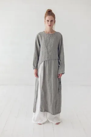 Oversized Linen Tunic Shirt