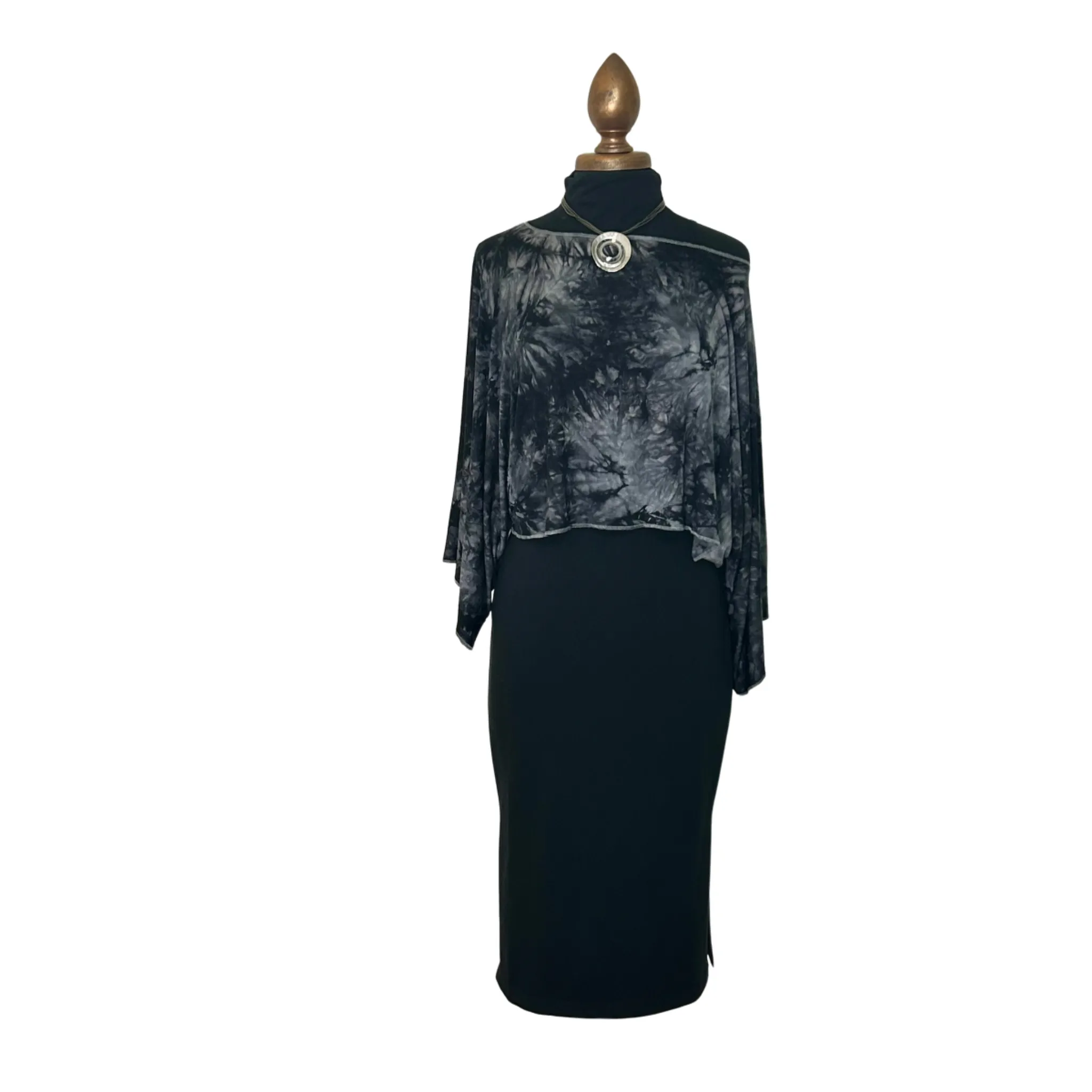 Paisley Tie Dye Top - Midnight
