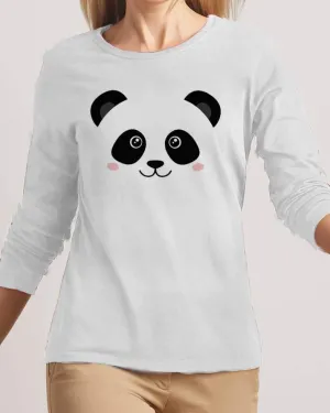 Panda New Fashion White High Printed Design High Quality T-shirt