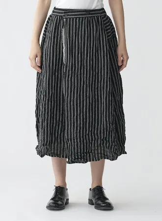 Pas de Calais Stripe Wrap Skirt