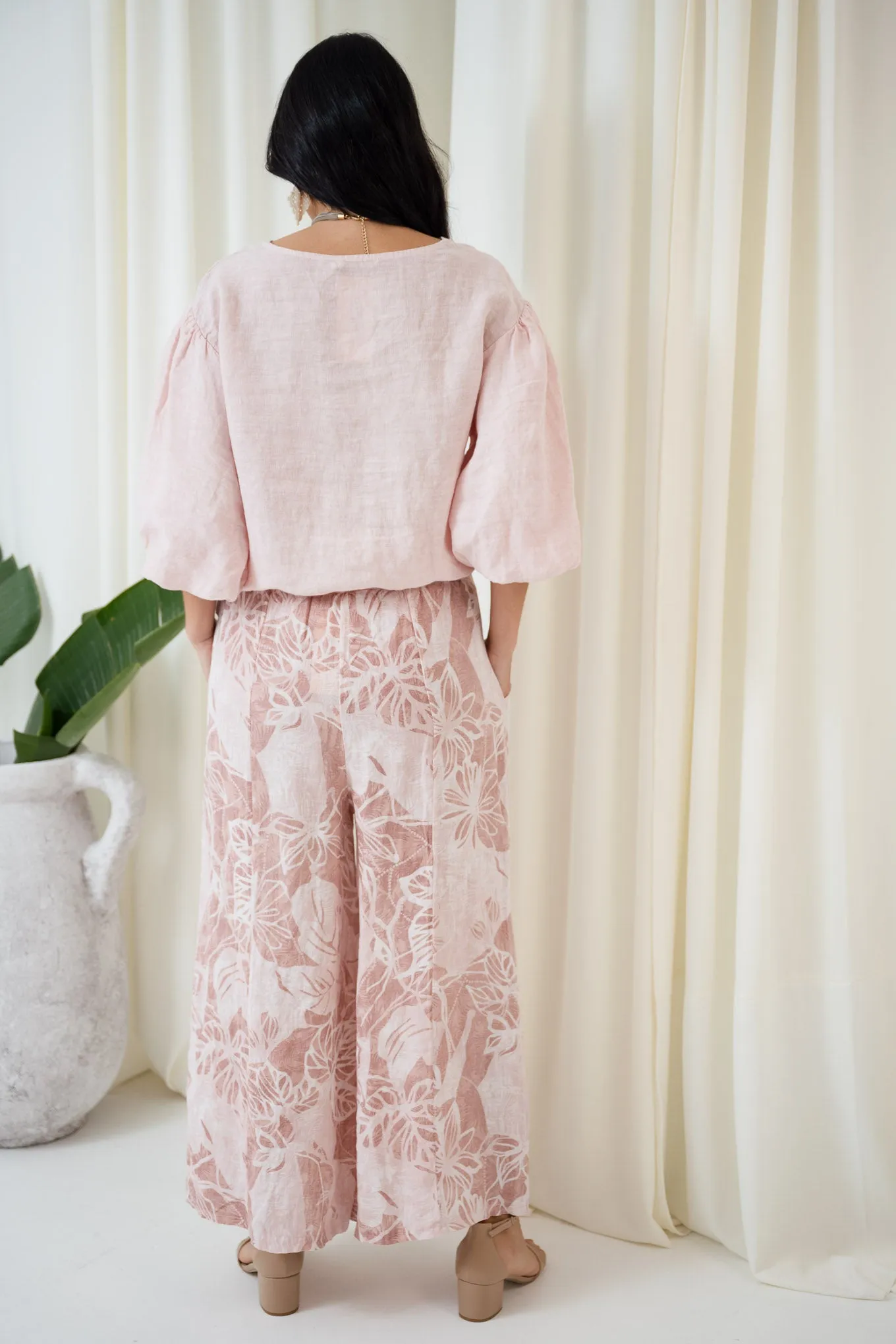 Patrice Puff Sleeve Top | Pink