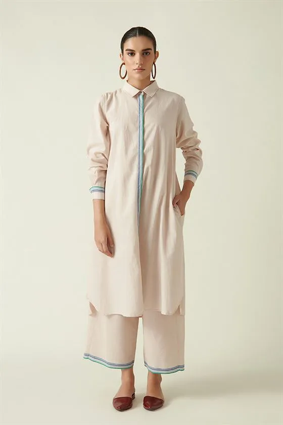 Payal Pratap   I   Humber Summit Felis Shirt Tunic Cotton Handloom Beige Transition Edit 4T-6