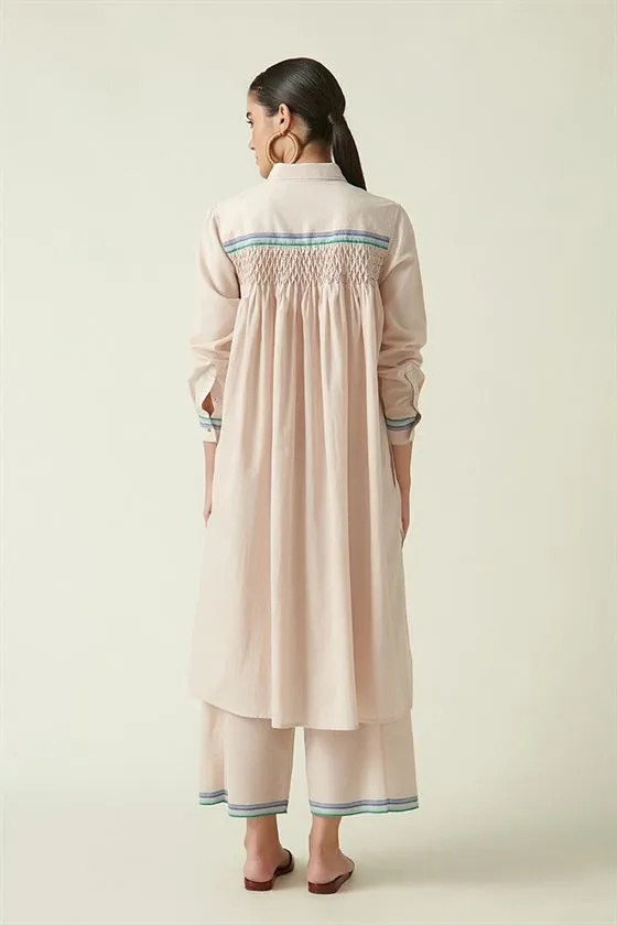 Payal Pratap   I   Humber Summit Felis Shirt Tunic Cotton Handloom Beige Transition Edit 4T-6