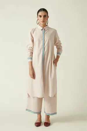 Payal Pratap   I   Humber Summit Felis Shirt Tunic Cotton Handloom Beige Transition Edit 4T-6