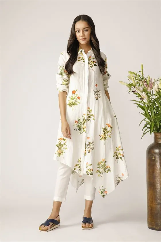 Payal Pratap   -   Nelsonia Asymmetrical Tunic Morning Glory