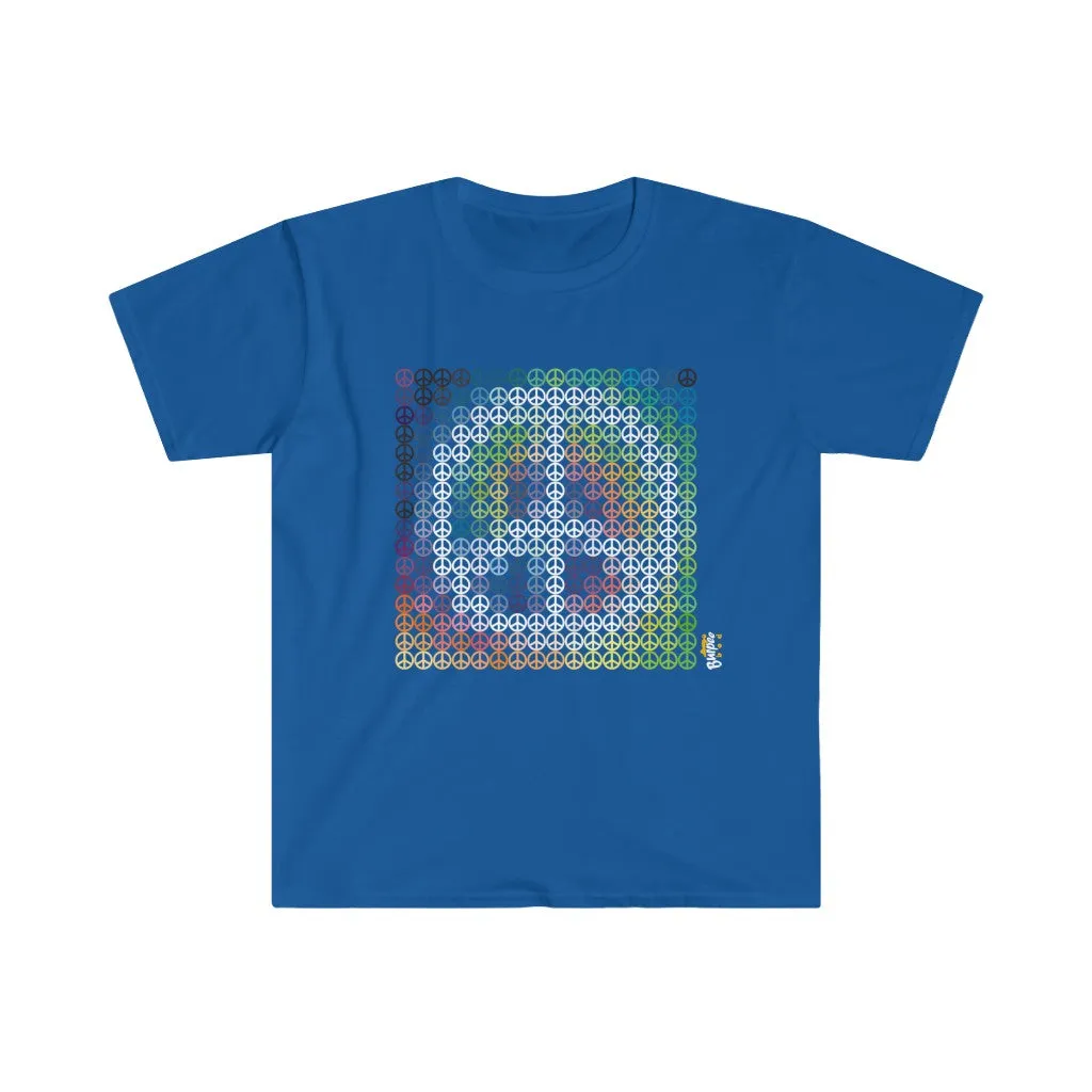 Peace From a Distance - Men's Fitted Workout T Shirt