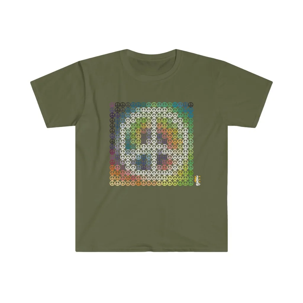 Peace From a Distance - Men's Fitted Workout T Shirt