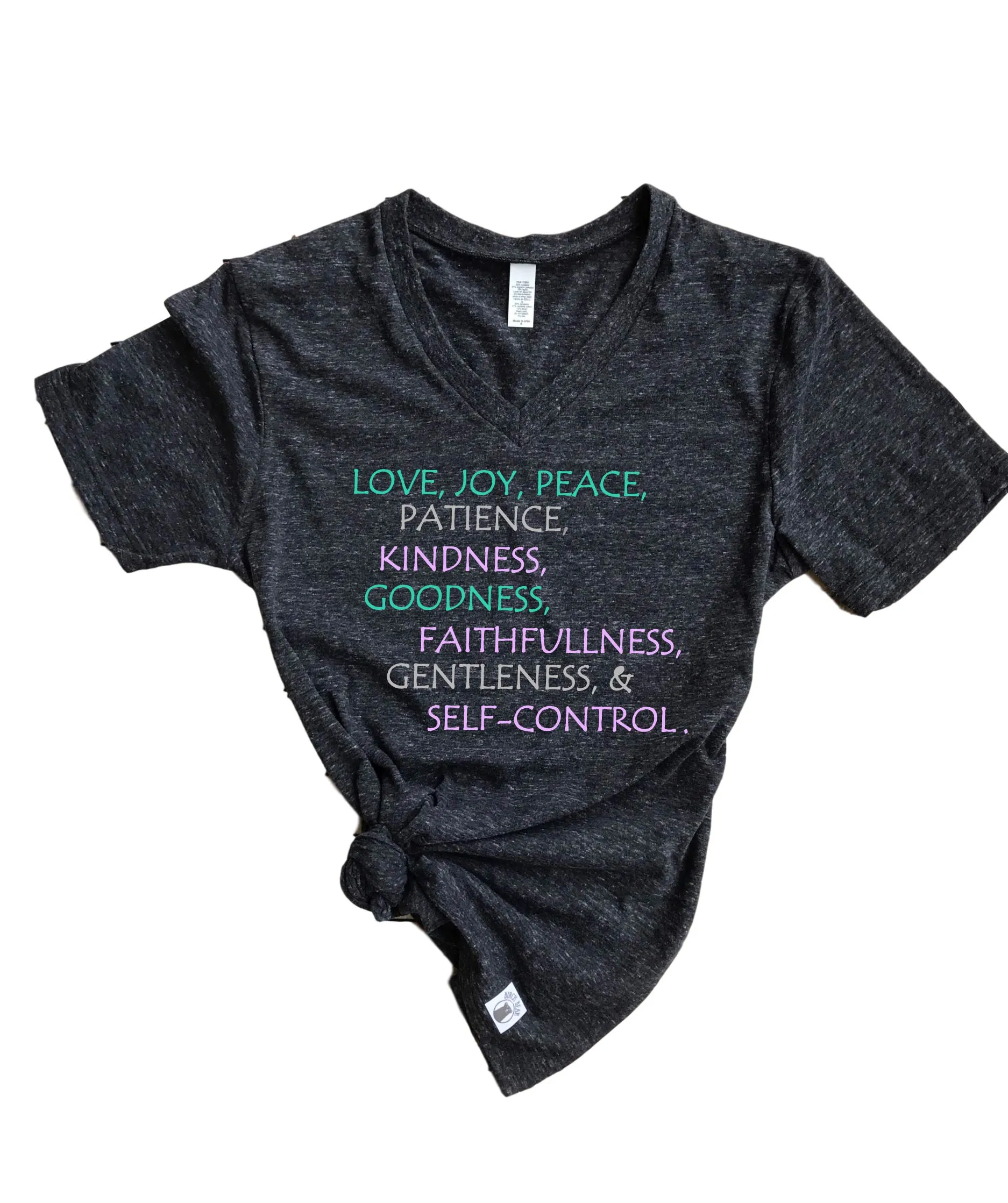 Peace Love Joy Shirt | Unisex V Neck