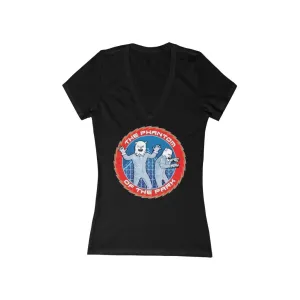 Phantom Wolfmen Women's Jersey Short Sleeve Deep V-Neck Tee