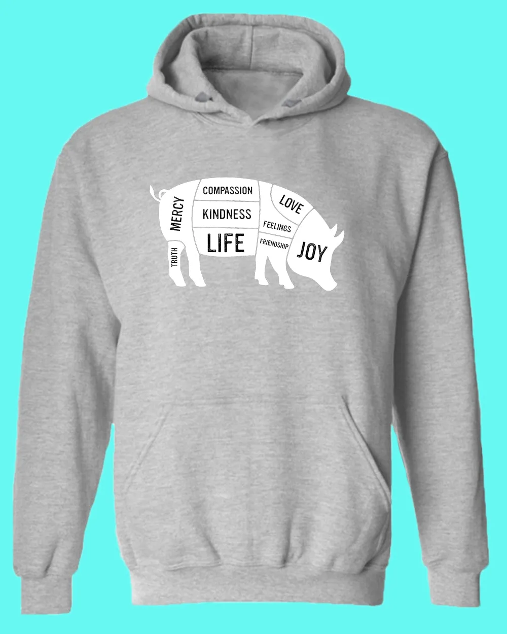 Pig Kindness Spot shirt, Stop Eating Pig Hoodie