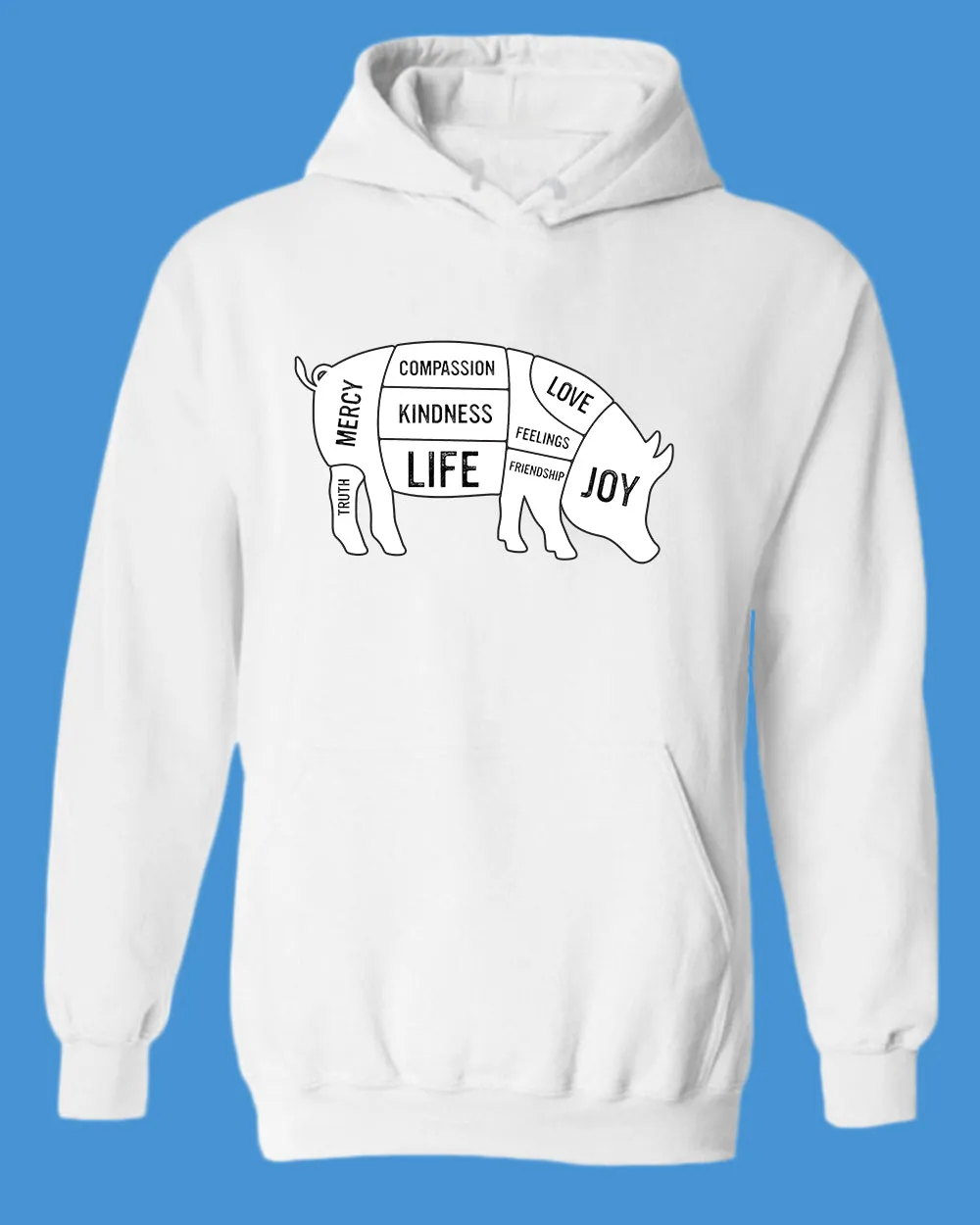 Pig Kindness Spot shirt, Stop Eating Pig Hoodie