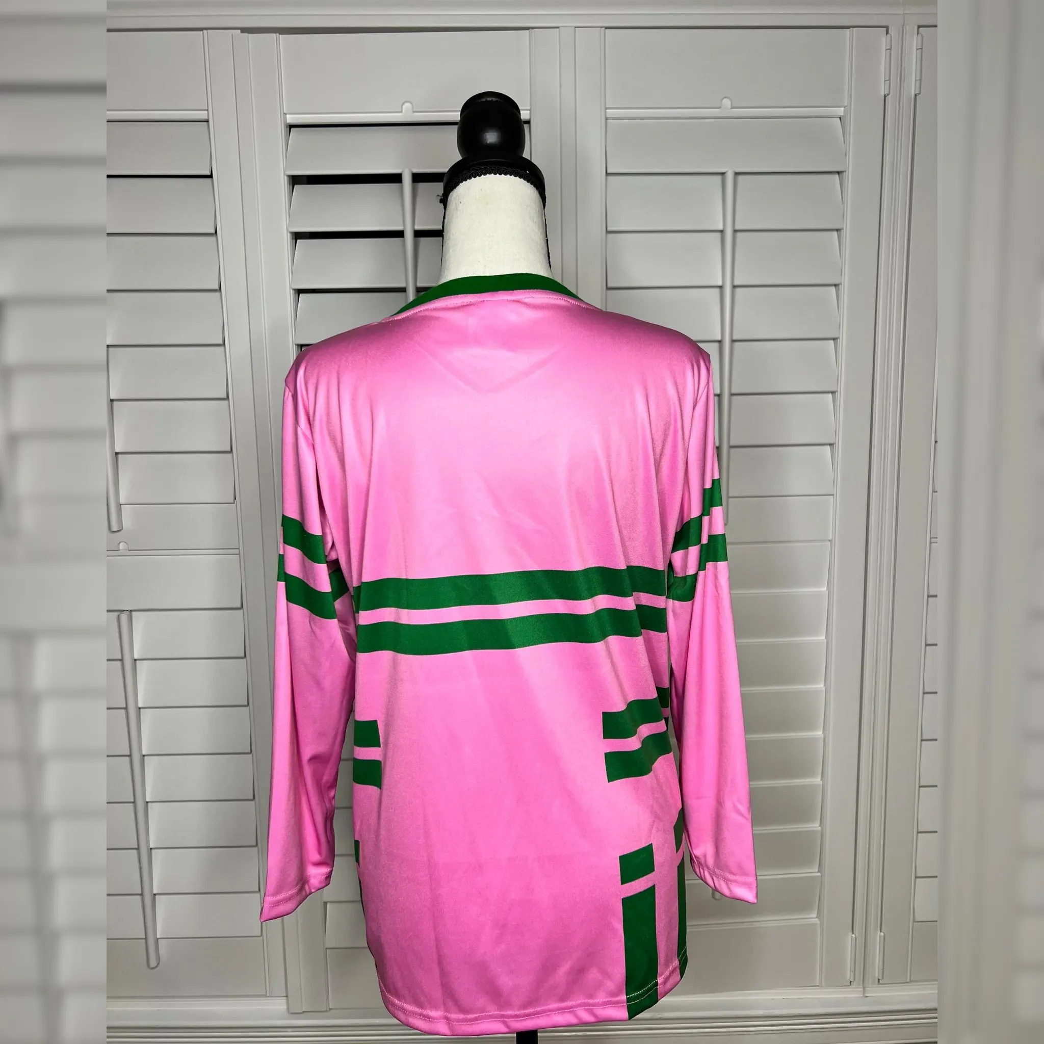 Pink & Green | Long Sleeves Stripe Shirt