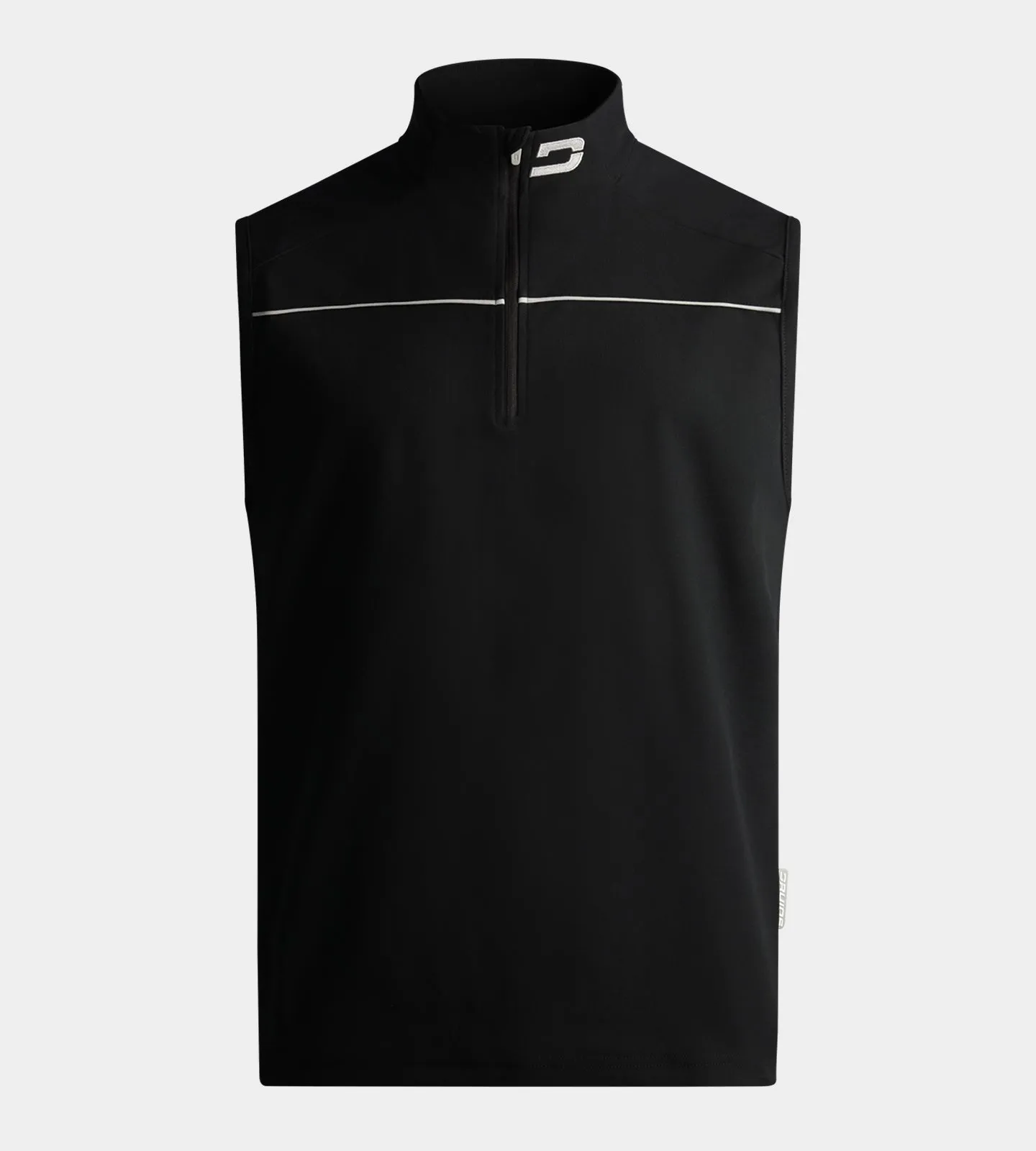 PIQUE SLEEVELESS - BLACK