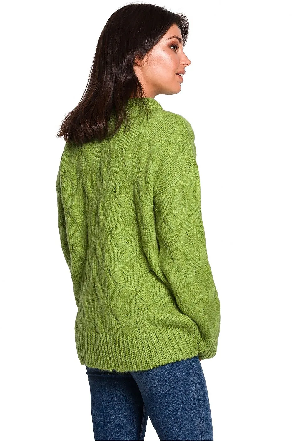 Plaid Over-the-Shoulder Luxury Sweater