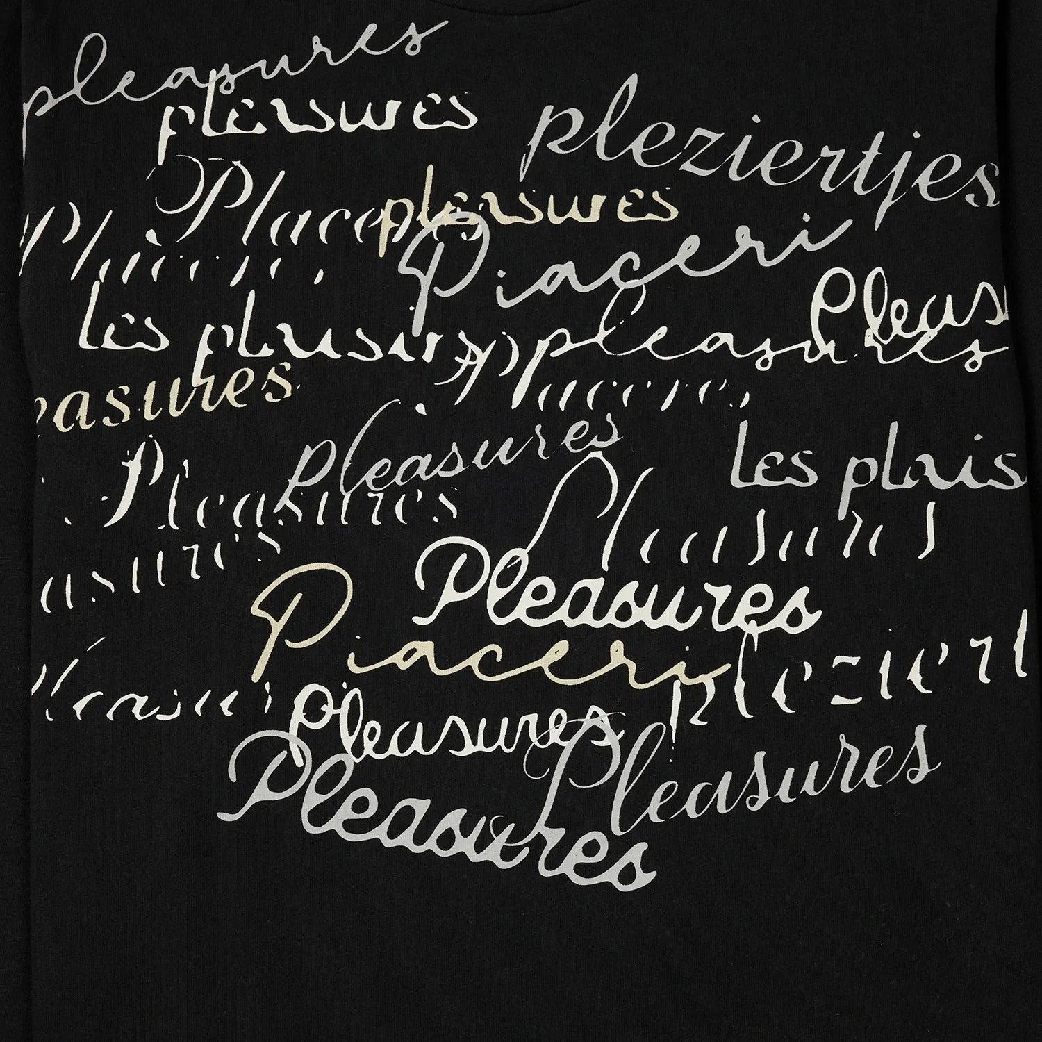 Pleasures Men Shatter Long Sleeve Shirt Black