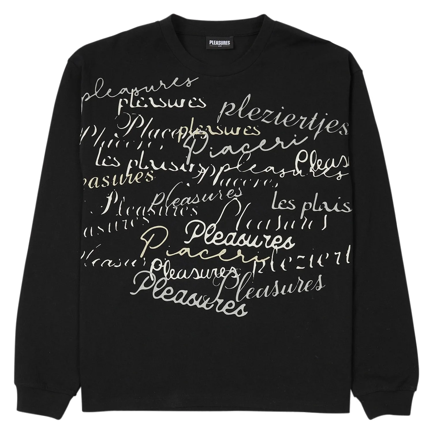 Pleasures Men Shatter Long Sleeve Shirt Black