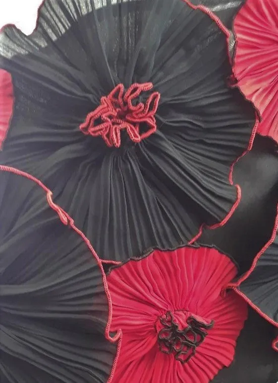 Pleated Flower Wrap