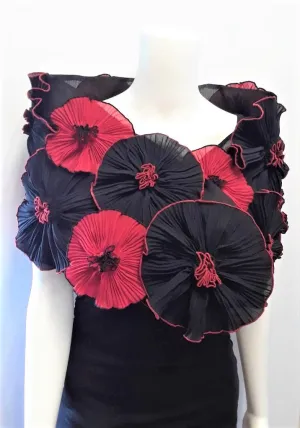 Pleated Flower Wrap